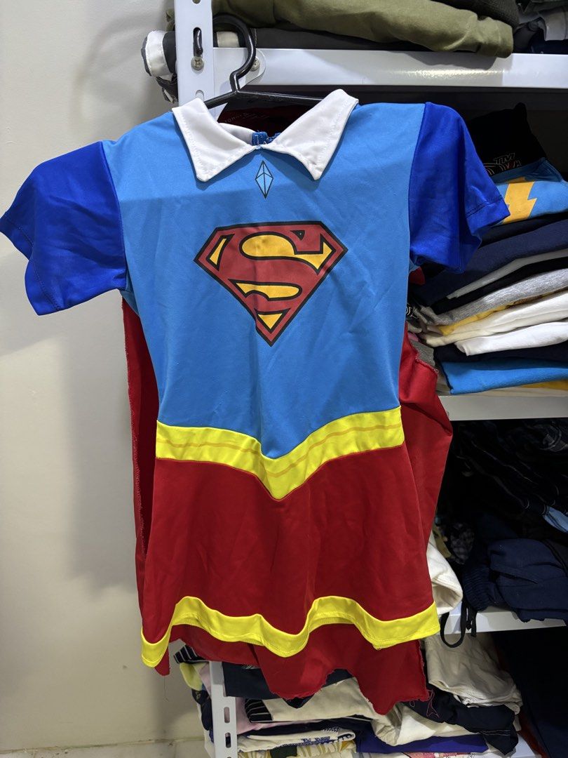 Supergirl DC Costume (Category: Babies & Kids Fashion) located in Mabalacat. Submitted by E-Clothings (Listing ID 1468674330, Image 1). Description: 🦸‍♀️ DC Supergirl Costume – Size Medium Let your little one shine like a superhero! 💖✨ ✨ Character: Supergirl (DC Comics) 📏 Size: Medium – fits approximately 4–5 years old 👧 Perfect for: Halloween, costume parties, school events, dress-up, and photoshoots! 💫 Cute and fun superhero costume for yo