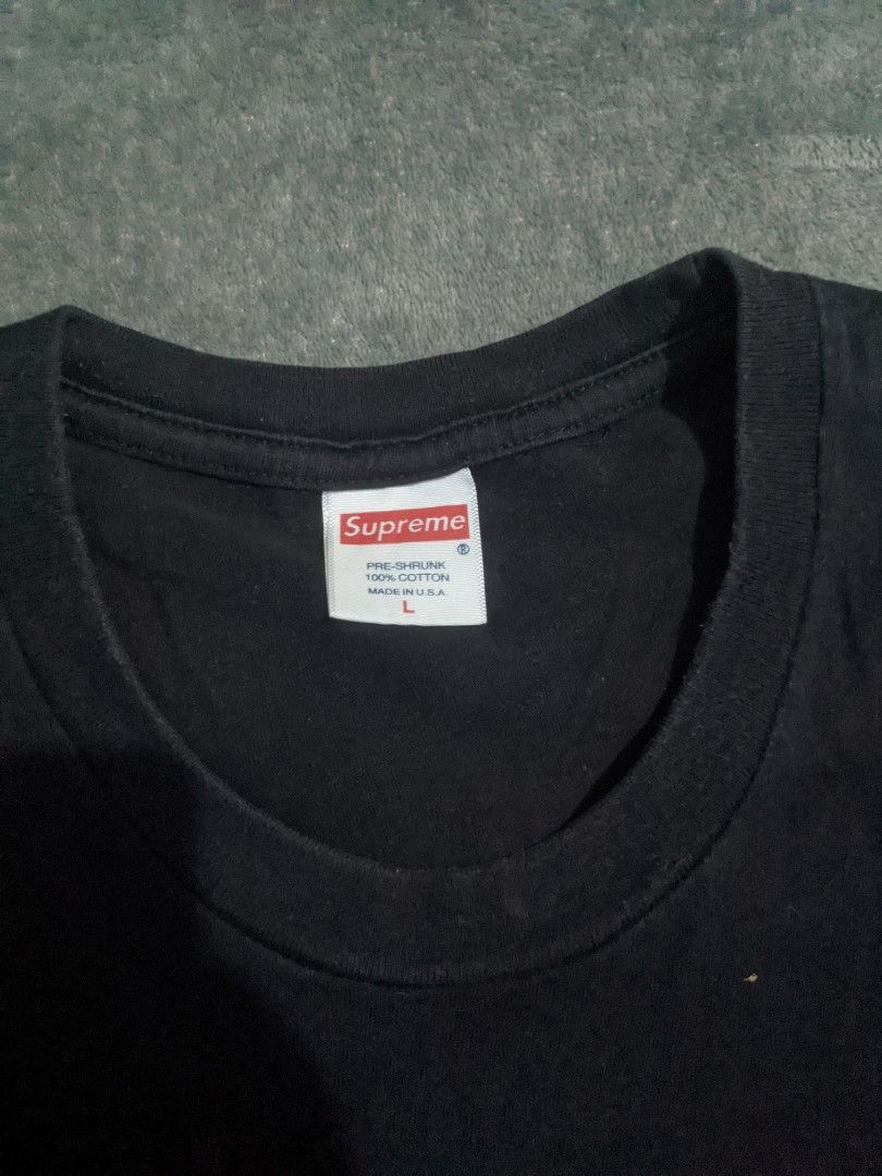Supreme Black Box Logo (Category: Tshirts & Polo Shirts ) located in San Ildefonso. Submitted by tripniberto (Listing ID 1468669032, Image 2). Description: Supreme Dimes:18.5/28.5 Issue: Need wash, Minimal hairlines, sign if use(sun fade) Color Rate: 8.5/10(or better) (lighting may affect the color on images) MOP: gcash MOD: j&t(+sf) NO RUSH SHIPPING!!! (3-5days Ship out!) please manage your expectations this is ukay items PM if interested 📩 Bul