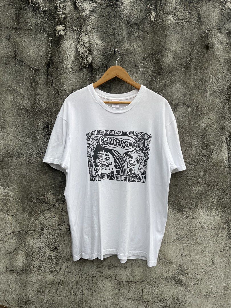 Supreme ‘Faces’ Tee (Category: Tshirts & Polo Shirts ) located in Taguig. Submitted by rafaeljohnmangi (Listing ID 1468616066, Image 1). Description: Supreme ‘Faces’ Tee Authentic 23 x 29.5 Large - XLarge Color rate: 9.5/10 Issue: minimal hairlines (unnoticeable).