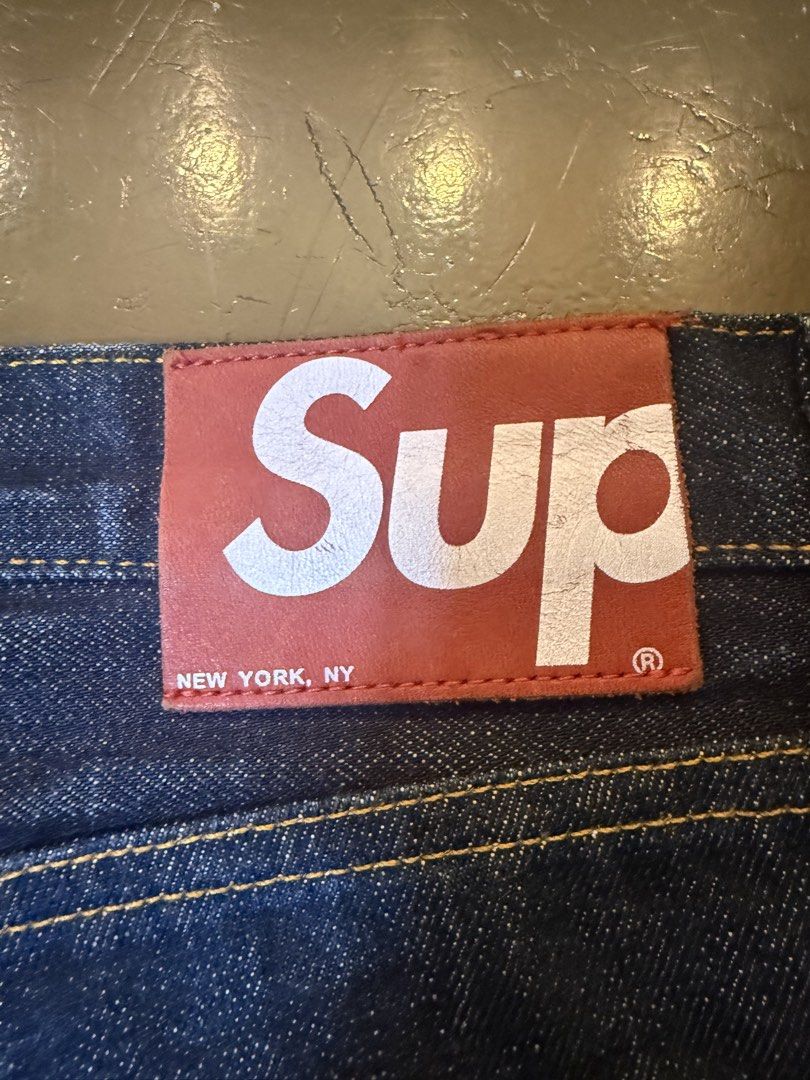 Supreme Rigid Slim Jean’s Denim (Category: Jeans) located in Manila. Submitted by cina66k (Listing ID 1468656216, Image 1). Description: I bought this in 2nd Street Japan(Thrifted) Fixed Price* You can contact me for more details Thrifted Negotiable .