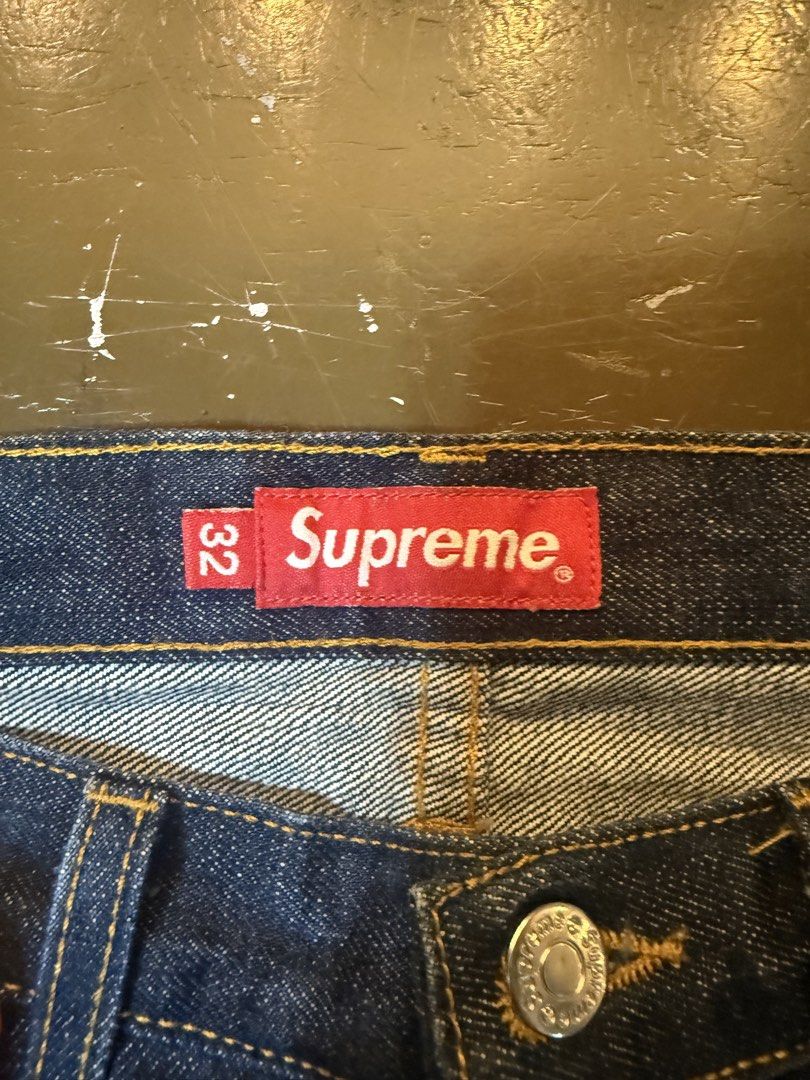 Supreme Rigid Slim Jean’s Denim (Category: Jeans) located in Manila. Submitted by cina66k (Listing ID 1468656216, Image 2). Description: I bought this in 2nd Street Japan(Thrifted) Fixed Price* You can contact me for more details Thrifted Negotiable .