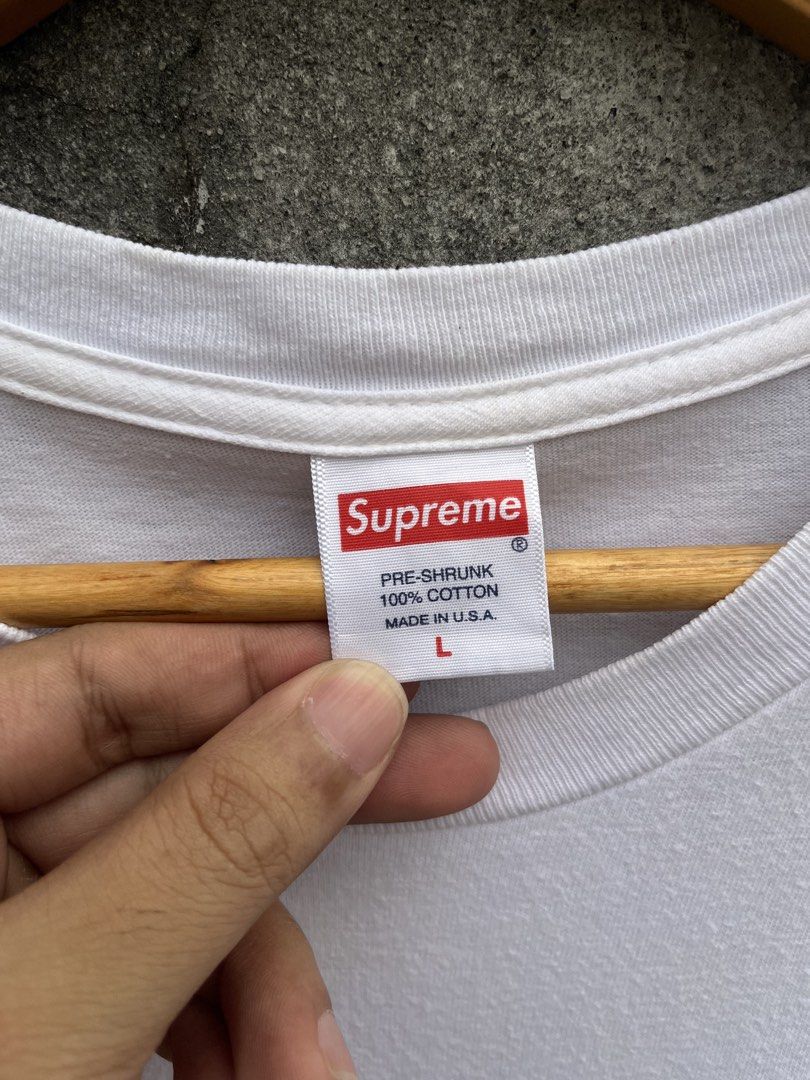 Supreme Water Pistol Tee (Category: Tshirts & Polo Shirts ) located in Taguig. Submitted by rafaeljohnmangi (Listing ID 1468617379, Image 2). Description: Supreme ‘Water Pistol’ Tee Authentic 22 x 30 Large - semi Xlarge Color rate: 9.7/10 Issue: very very minimal hairlines (unnoticeable) .