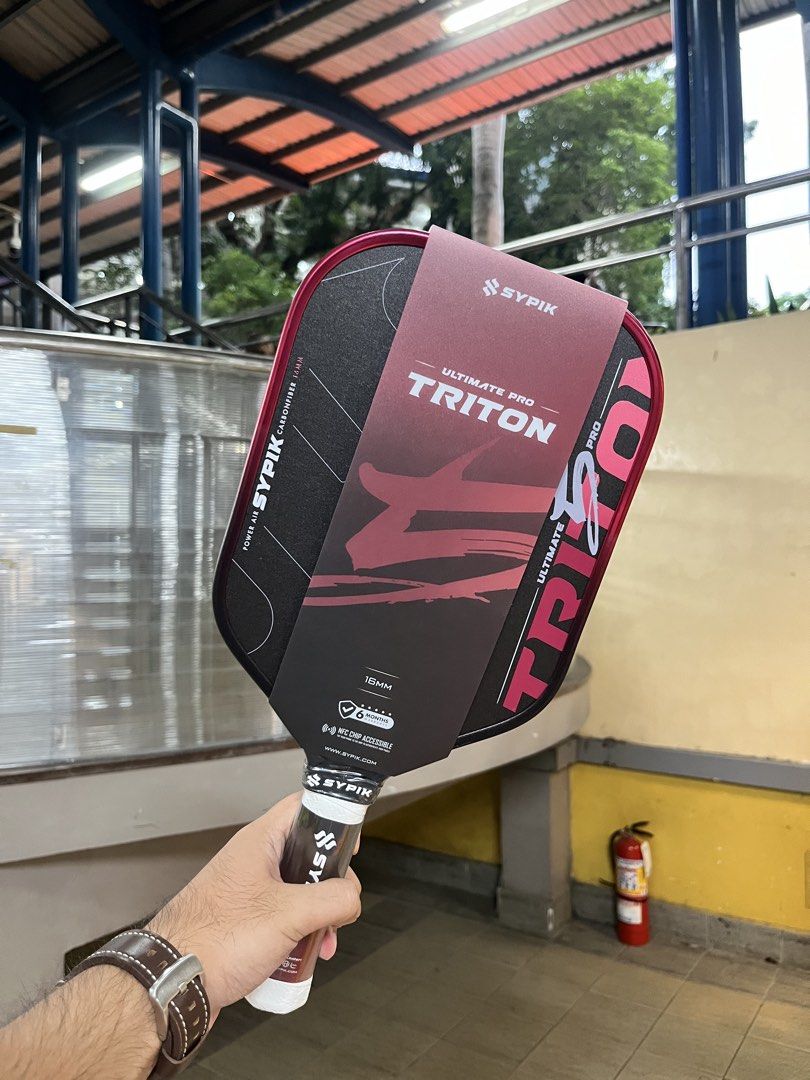 Sypik Triton 5 Cherry Red (Category: Racket and Ball Sports) located in Davao. Submitted by dreisu.pb (Listing ID 1468637979, Image 1). Description: For Sale! Sypik Triton 5 Cherry Red Few stocks left! Comes with free 3pcs. overgrip ₱10,500 FIRM! Davao City location MOP: Maribank / GoTyme .