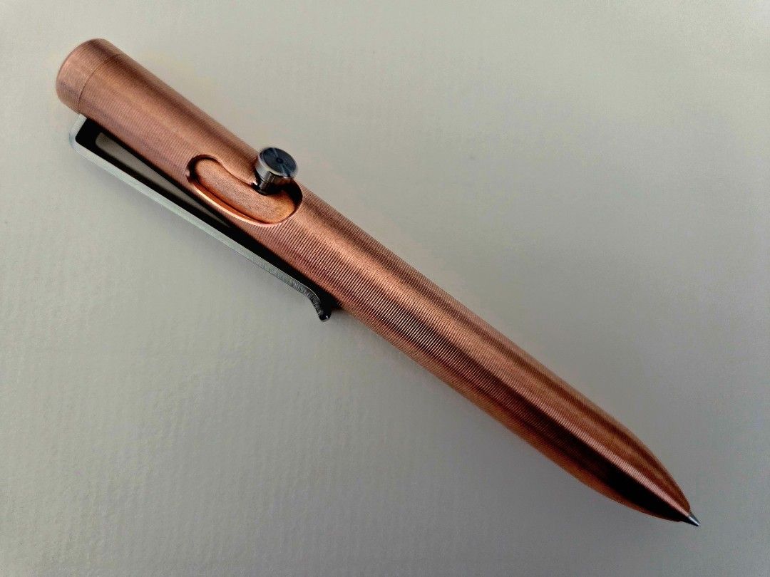 Tactile Turn Mini Copper Bolt Action Pen with 4pcs Pilot Mini Refill (Category: Art & Prints) located in Marikina City. Submitted by knifeandtoolphilippines (Listing ID 1468562080, Image 2). Description: Fixed Price No Haggling No Trades Brand New Complete only opened for photos.