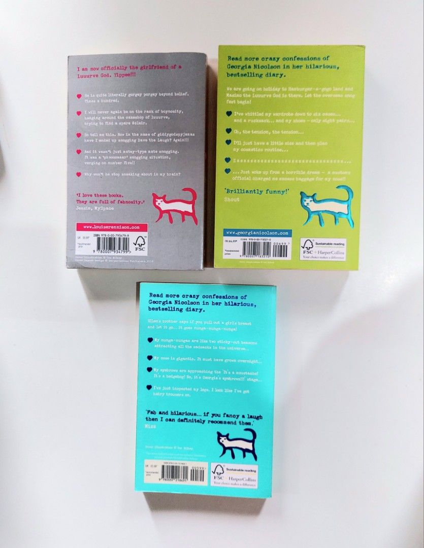 TAKE ALL FOR P220 | Louise Rennison Book Bundle (Category: Storybooks) located in Tanauan. Submitted by solanareads (Listing ID 1468532177, Image 2). Description: 📚 major bookshelf clean out / clearance sale ~ — RFS: decluttering my bookshelves and switching to digital books — MOP: Gcash | fast shipping *feel free to send a message if you wish to negotiate the price :).