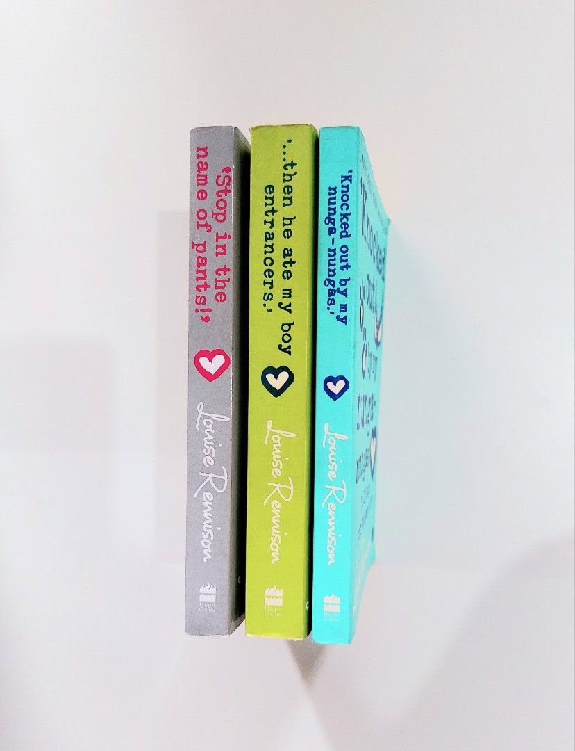 TAKE ALL FOR P220 | Louise Rennison Book Bundle (Category: Storybooks) located in Tanauan. Submitted by solanareads (Listing ID 1468532177, Image 3). Description: 📚 major bookshelf clean out / clearance sale ~ — RFS: decluttering my bookshelves and switching to digital books — MOP: Gcash | fast shipping *feel free to send a message if you wish to negotiate the price :).