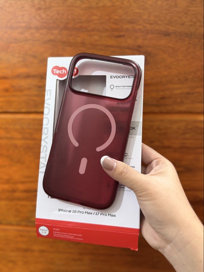 Tech21 cherry tint for 18 Pro Max (Category: Cases & Sleeves) located in Quezon City. Submitted by chinsdeclu (Listing ID 1468572175, Image 1). Description: Fitted only, good as brandnew .