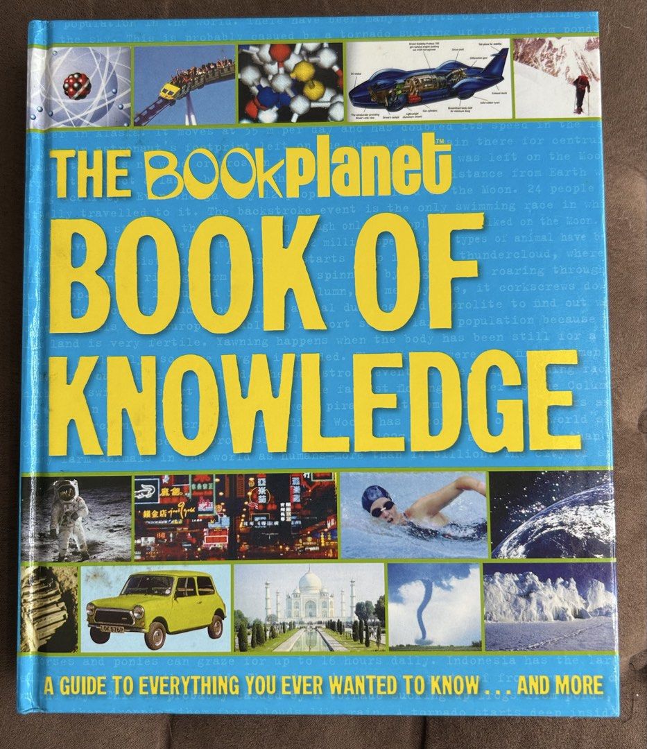 The Book Planet Book of Knowledge Guide (Category: Storybooks) located in Manila. Submitted by inquiring (Listing ID 1468546304, Image 1). Description: - Hardcover encyclopedia covering science, geography, space, and history - Packed with colorful photos and fun facts on every page - Thick book with more than 500 Pages of glossy paper - Perfect reference guide for students and curious readers - Condition: Well-maintained.