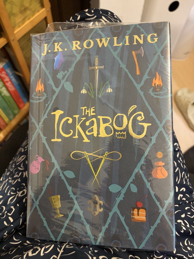 The Ickabog by J.K. Rowling Hardcover (Category: Storybooks) located in Quezon City. Submitted by pawittyplz (Listing ID 1468521838, Image 1). Description: - Title: The Ickabog by J.K. Rowling - Format: Hardcover edition with decorative blue and green illustrated cover - Condition: Like New, I've read it once and it's sealed with plastic protective film - ISBN: 978-1-338-73287-0 - Ideal as a gift or a pristine addition to your bookshelf! FullyB i