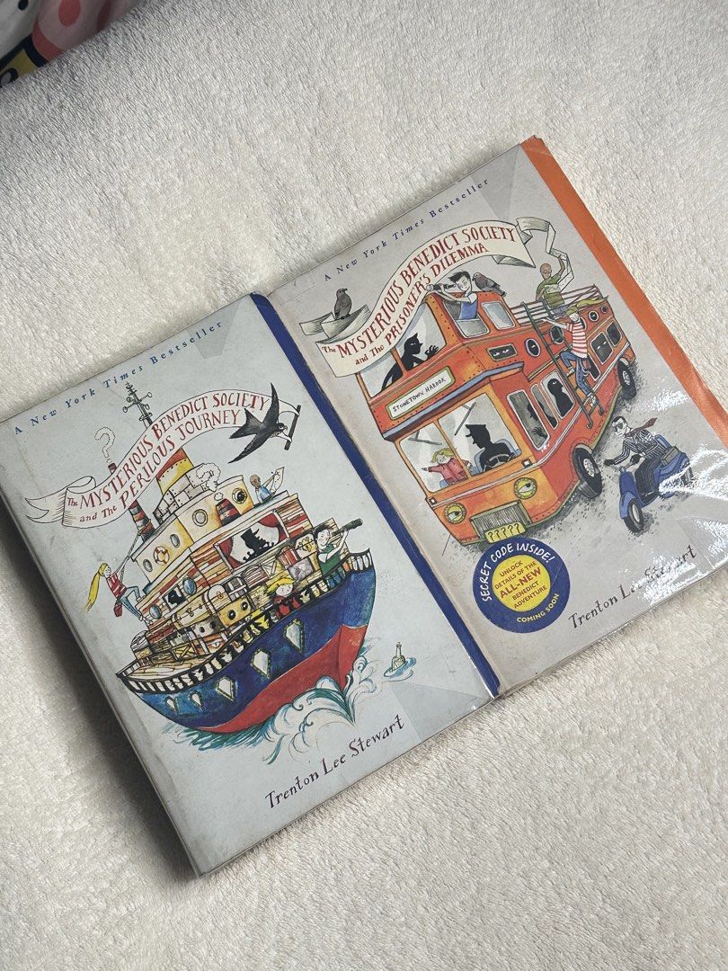 The Mysterious Benedict Society book 1 & 2 (Category: Storybooks) located in Tabuk. Submitted by eiramenah (Listing ID 1468620641, Image 1). Description: Two books from The Mysterious Benedict Society series by Trenton Lee Stewart. - Titles: “The Mysterious Benedict Society and the Perilous Journey” and “The Mysterious Benedict Society and the Prisoner’s Dilemma” RFS : i just dont like the condition of it na, i plan to buy the whole set..