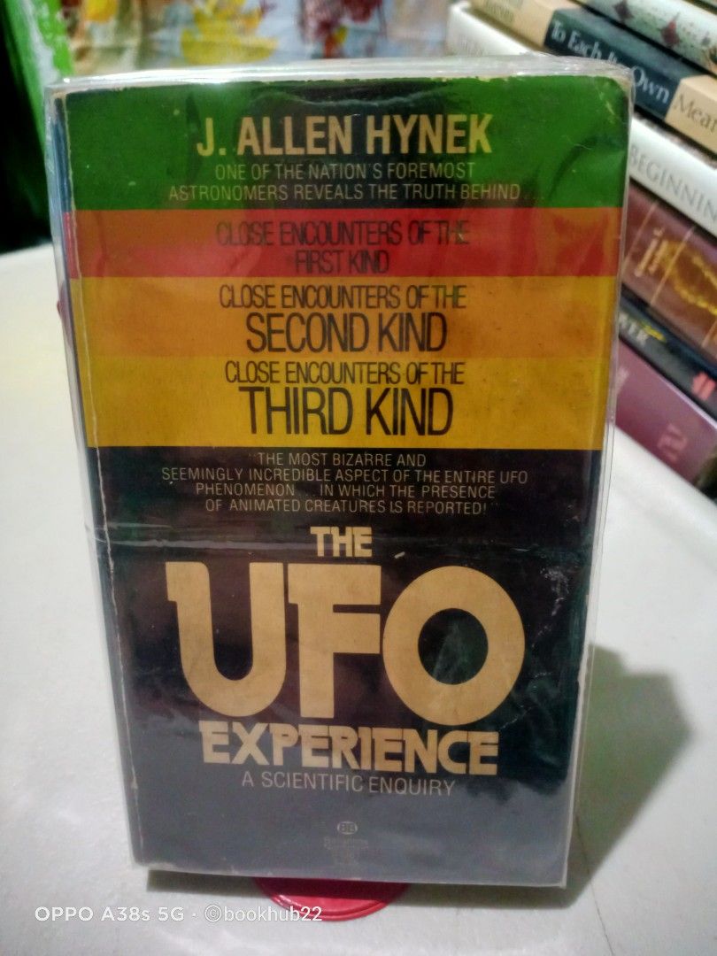 THE UFO EXPERIENCE: A SCIENTIFIC ENQUIRY (Category: Storybooks) located in Rizal. Submitted by bookhub22 (Listing ID 1468572084, Image 1). Description: Cited by the New York Review of Books as "the best brief for visitation," this classic study presents an analysis of UFO reports and concludes that many sightings cannot be easily dismissed. THE UFO EXPERIENCE 308pages, MASS MARKET PAPERBACK COPYRIGHT 1977, TANNED FIXED PRICE, NO JOYRESERVER *BAWA