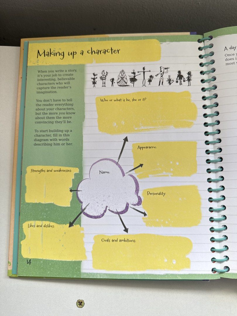 The Usborne Write Your Own Story Book (Category: Children's Books) located in Pasig City. Submitted by goodbuy_02 (Listing ID 1468558840, Image 2). Description: - Brand: Usborne - Type: Fun writing guide & activity book for kids - Features: Character ideas, creative story prompts, and writing tips - Format: Hardcover spiral-bound with plenty of lined practice pages - Perfect for: Young aspiring authors and budding writers - Perfect for simple GIF