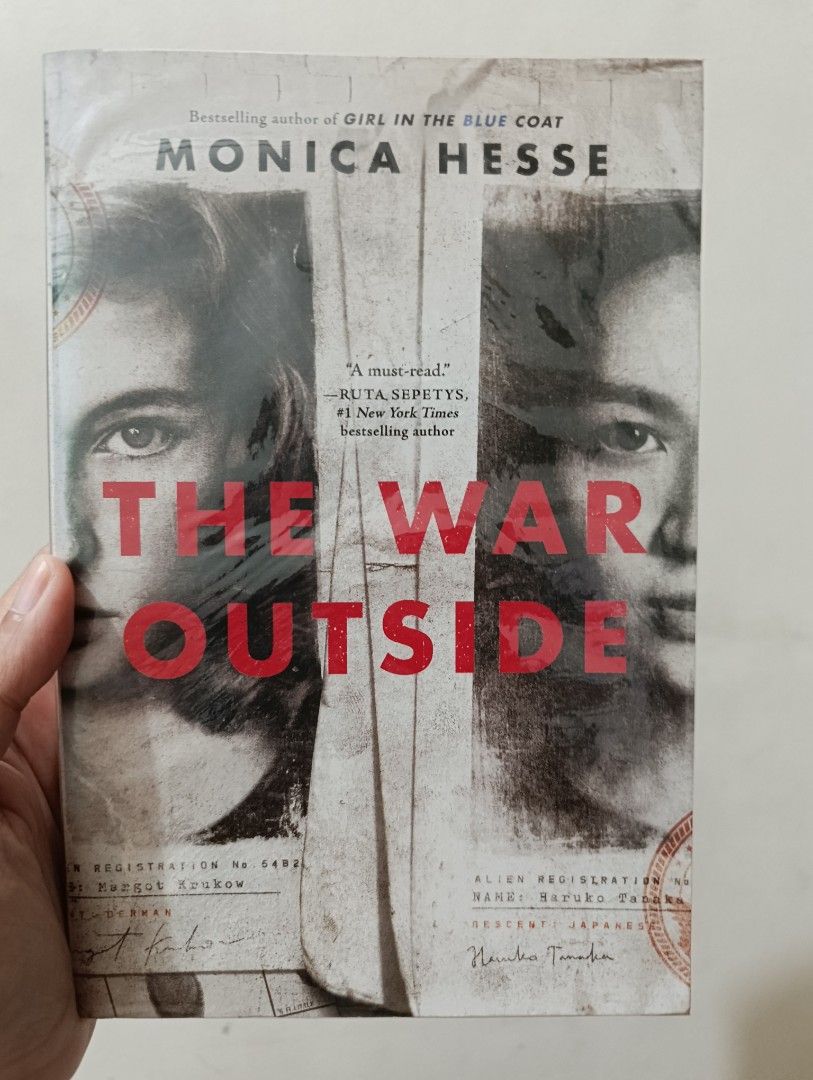The War Outside by Monica Hesse (Category: Storybooks) located in Manila. Submitted by bookworm_2070 (Listing ID 1468642080, Image 1). Description: RFS: Decluterring. Authentic, bought from Fullybooked. No annotations. Flaws: Heavy foxing and tanning Price: 💰 180 📦 MOD (shouldered by buyer): Lalamove (within Metro Manila only) or J&T Express direct 📦 Meetups: SM Megamall, MRT Shaw Boulevard or other nearby areas. 💸 MOP: GCash, Maya or Bank Tr