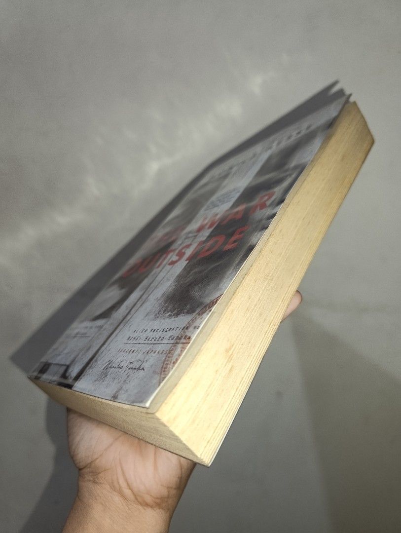 The War Outside by Monica Hesse (Category: Storybooks) located in Manila. Submitted by bookworm_2070 (Listing ID 1468642080, Image 2). Description: RFS: Decluterring. Authentic, bought from Fullybooked. No annotations. Flaws: Heavy foxing and tanning Price: 💰 180 📦 MOD (shouldered by buyer): Lalamove (within Metro Manila only) or J&T Express direct 📦 Meetups: SM Megamall, MRT Shaw Boulevard or other nearby areas. 💸 MOP: GCash, Maya or Bank Tr