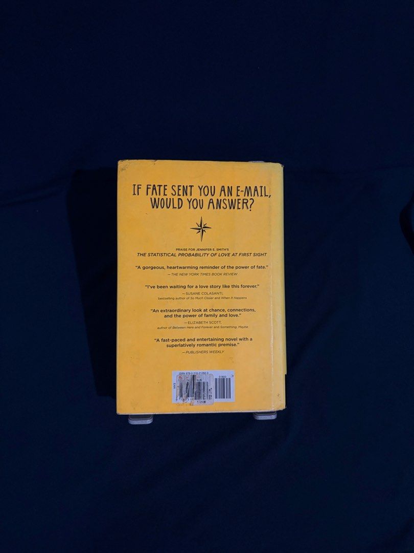 This Is What Happy Looks Like by Jennifer E. Smith (Category: Storybooks) located in Manila. Submitted by cakeseuper (Listing ID 1468657144, Image 2). Description: Title: This Is What Happy Looks Like by Jennifer E. Smith ✅ Hardbound 🏷️ Original Price/ Bought at: ₱700 📦 Condition: the book shows signs of age (brown pages, dusts and faded cover) but it is still intact. 🧾 Payment: Gcash/ Bank Transfer (Payment First) 🛵 Delivery: Metro Manila On