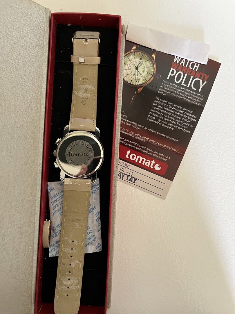 Tomato Time (Category: Men's Watches) located in Manila. Submitted by irish_closet (Listing ID 1468551149, Image 3). Description: - Leather strap is not in good condition due to storing. Bezel and dial are still in great condition. - straps can be changed.