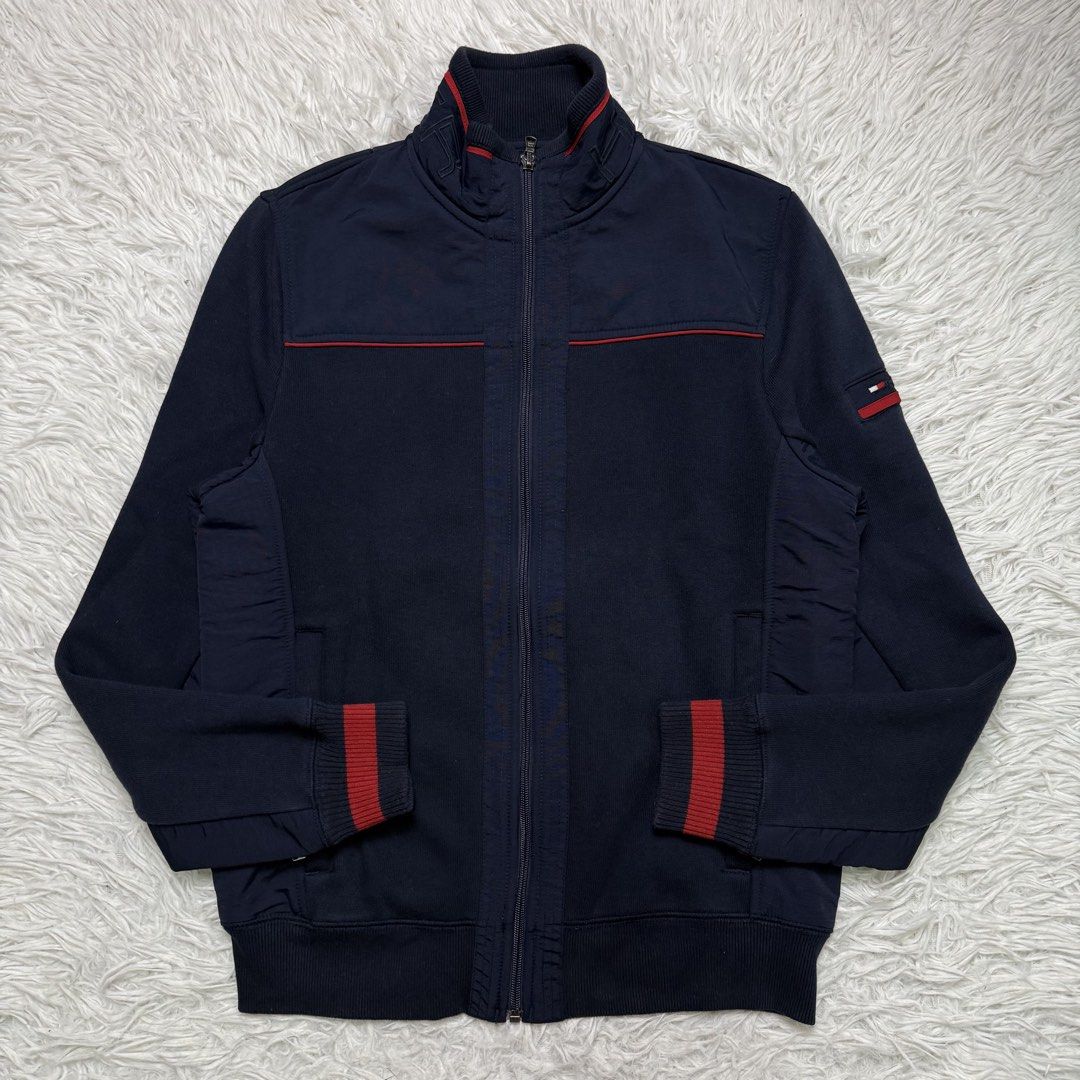 Tommy Hilfiger (Category: Coats, Jackets and Outerwear) located in Baguio. Submitted by sellingtonshop (Listing ID 1468525653, Image 1). Description: t16. Tommy Hilfiger zip-up jacket Size: XS Dimes: 25*19 Condition: very good Issue: fine lints Mine: 780 Steal: 880 Grab: 980.