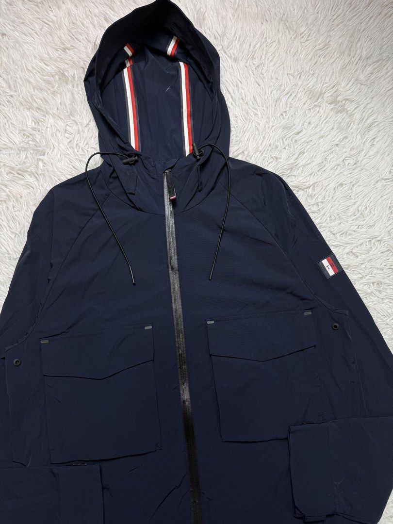 Tommy hilfiger (Category: Coats, Jackets and Outerwear) located in Baguio. Submitted by sellingtonshop (Listing ID 1468526292, Image 2). Description: t17. Tommy Hilfiger rain jacket *wind and water proof Size: S on tag fits M Dimes: 29*22 Condition: excellent Issue: washable dirt fresh from box 📦 Mine: 1280 Steal: 1480 Grab: 1680.