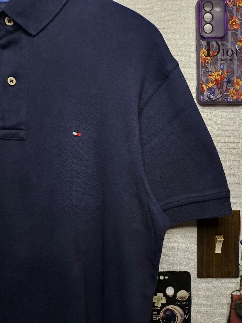 Tommy Hilfiger Navy Blue (Category: Formal Shirts) located in Quezon City. Submitted by yaseen73 (Listing ID 1468709569, Image 3). Description: Tommy Hilfiger Navy Blue Soft Cotton 100% Made in Sri Lanka Wearing Size : Medium on Tags Dimensions : Please Refer to the Photo Color Rate : 9.5/10 ✔️Honest Issue : Color Restored Using Jobus and Bleach Fading - No Pinhole / No Scratch / No Runs - Good Condition 500.00 Shipped MOP : G C A S H B A N K T R