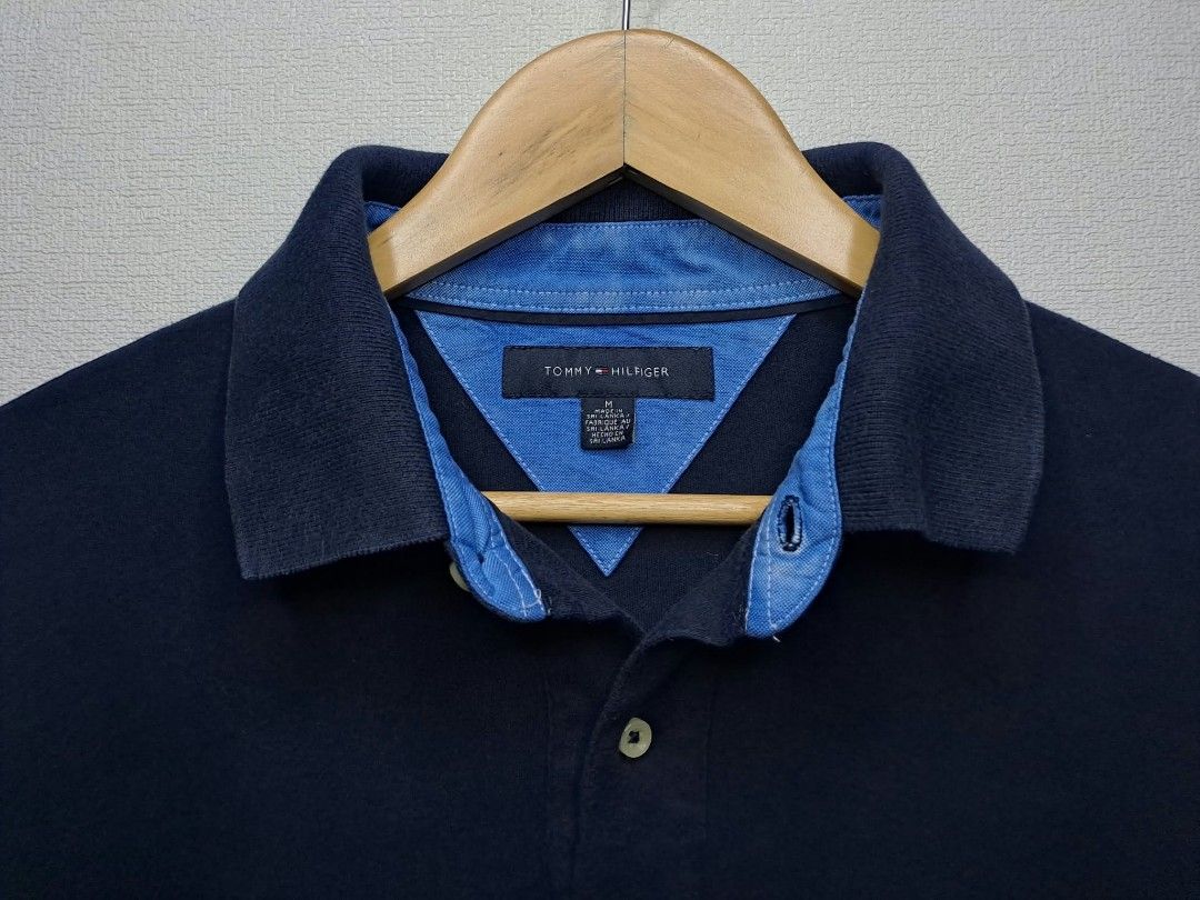 Tommy Hilfiger Navy Blue (Category: Formal Shirts) located in Quezon City. Submitted by yaseen73 (Listing ID 1468709569, Image 2). Description: Tommy Hilfiger Navy Blue Soft Cotton 100% Made in Sri Lanka Wearing Size : Medium on Tags Dimensions : Please Refer to the Photo Color Rate : 9.5/10 ✔️Honest Issue : Color Restored Using Jobus and Bleach Fading - No Pinhole / No Scratch / No Runs - Good Condition 500.00 Shipped MOP : G C A S H B A N K T R