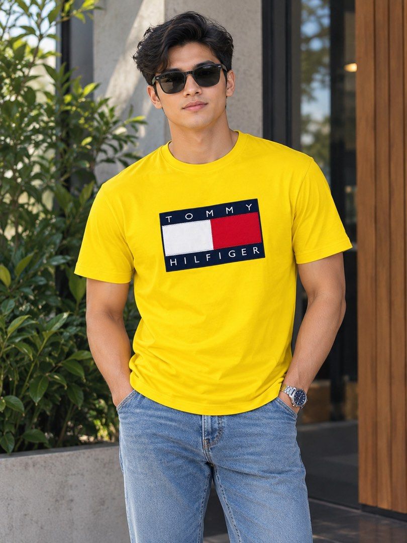 Tommy Hilfiger Tshirt (Category: Tshirts & Polo Shirts ) located in Santa Rosa. Submitted by ninaparis (Listing ID 1468608990, Image 2). Description: Original Tommy Hilfiger Big Flag Logo T-shirt in Marygold size Medium.