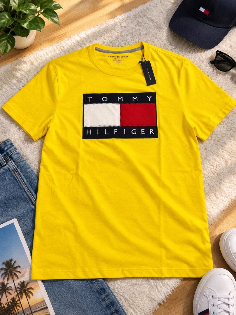 Tommy Hilfiger Tshirt (Category: Tshirts & Polo Shirts ) located in Santa Rosa. Submitted by ninaparis (Listing ID 1468608990, Image 1). Description: Original Tommy Hilfiger Big Flag Logo T-shirt in Marygold size Medium.