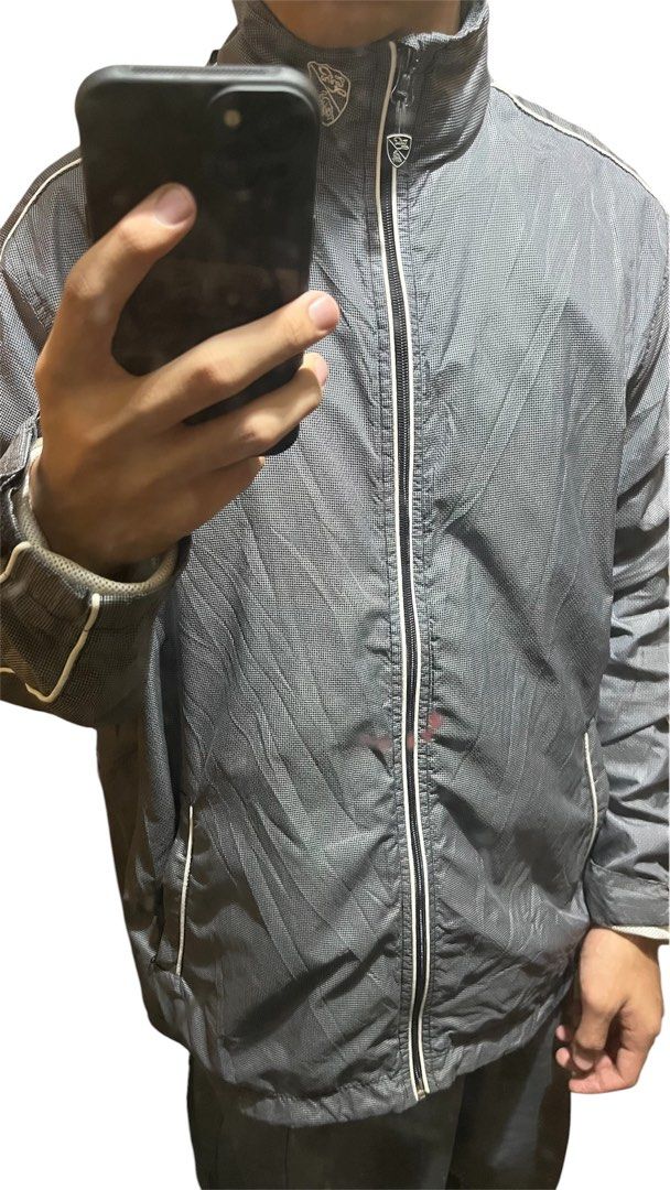 Tonino Lamborghini Full-Zip Lightweight Track Jacket - Dark Grey (M) (Category: Coats, Jackets and Outerwear) located in Taguig. Submitted by aperturestudios.co (Listing ID 1468613331, Image 3). Description: M on tag but can fit to L Color may vary due to lighting Excellent Condition Color Rate: 10/10 No Issue ₱699 + sf.