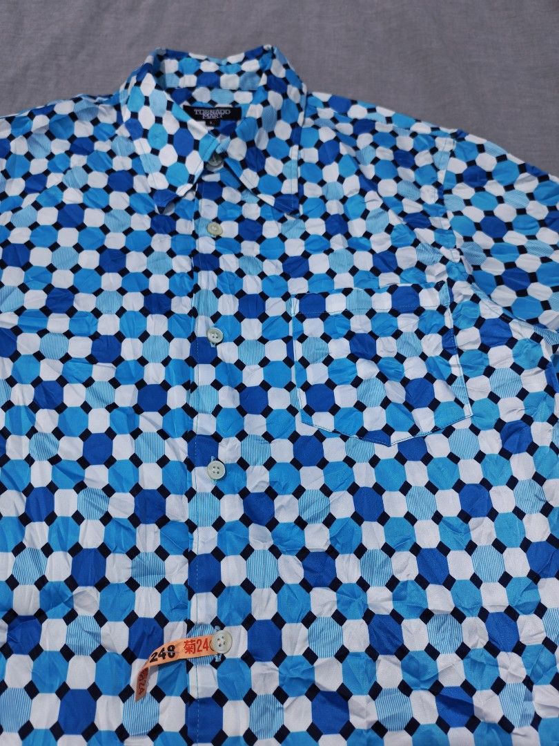 Tornado mart shortsleeve shirt (Category: Tshirts & Polo Shirts ) located in Baguio. Submitted by used_clothing2600 (Listing ID 1468649032, Image 3). Description: Tornado mart shortsleeve shirt made in japan size Large verygood condition width 20 length 28 shoulders 17 sleeve length 9.5 P 680.