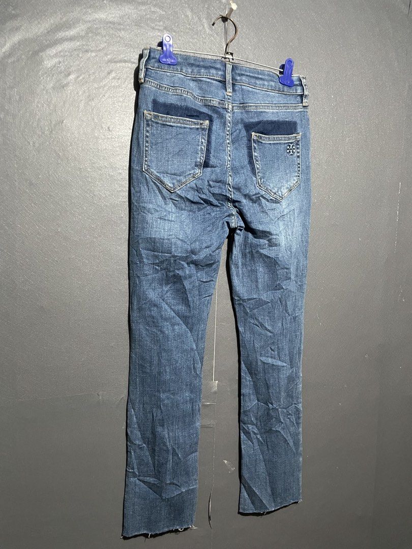 Tory Burch Embossed Logo Denim Jeans (Category: Jeans) located in Manila. Submitted by claii_collection (Listing ID 1468532287, Image 2). Description: Tory Burch Embossed Logo Denim Jeans - 27-29x36 - Excellent Condition - Complete tags and washtags - Authentic/Legit .