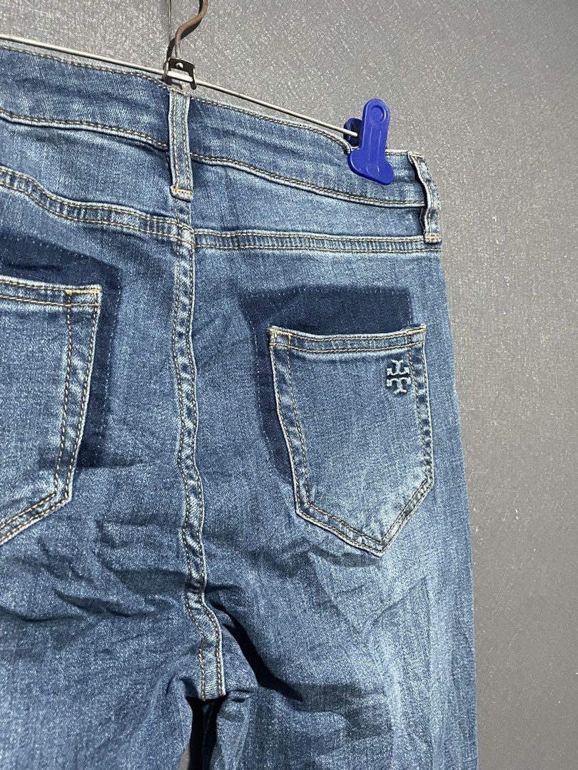 Tory Burch Embossed Logo Denim Jeans (Category: Jeans) located in Manila. Submitted by claii_collection (Listing ID 1468532287, Image 3). Description: Tory Burch Embossed Logo Denim Jeans - 27-29x36 - Excellent Condition - Complete tags and washtags - Authentic/Legit .