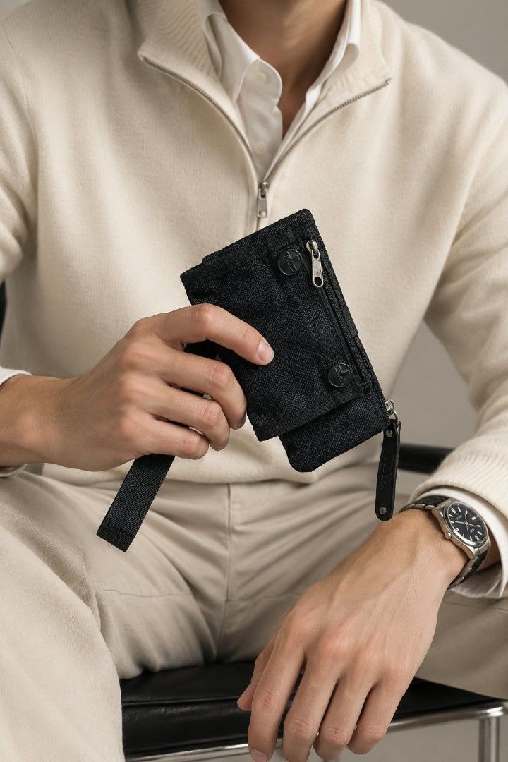 TOUGH Jeansmith Multi-Pocket Utility Tactical Wallet (Category: Wallets & Card Holders) located in Baguio. Submitted by amagenbagsfashionshop (Listing ID 1468561512, Image 1). Description: 🪖TOUGH Jeansmith Multi-Pocket Utility Tactical Wallet🪖 Level up your everyday carry with this rugged and tactical piece from Tough Jeansmith! Perfect for daily essentials, travel, or streetwear styling. Good used condition with normal signs of wear. Structura