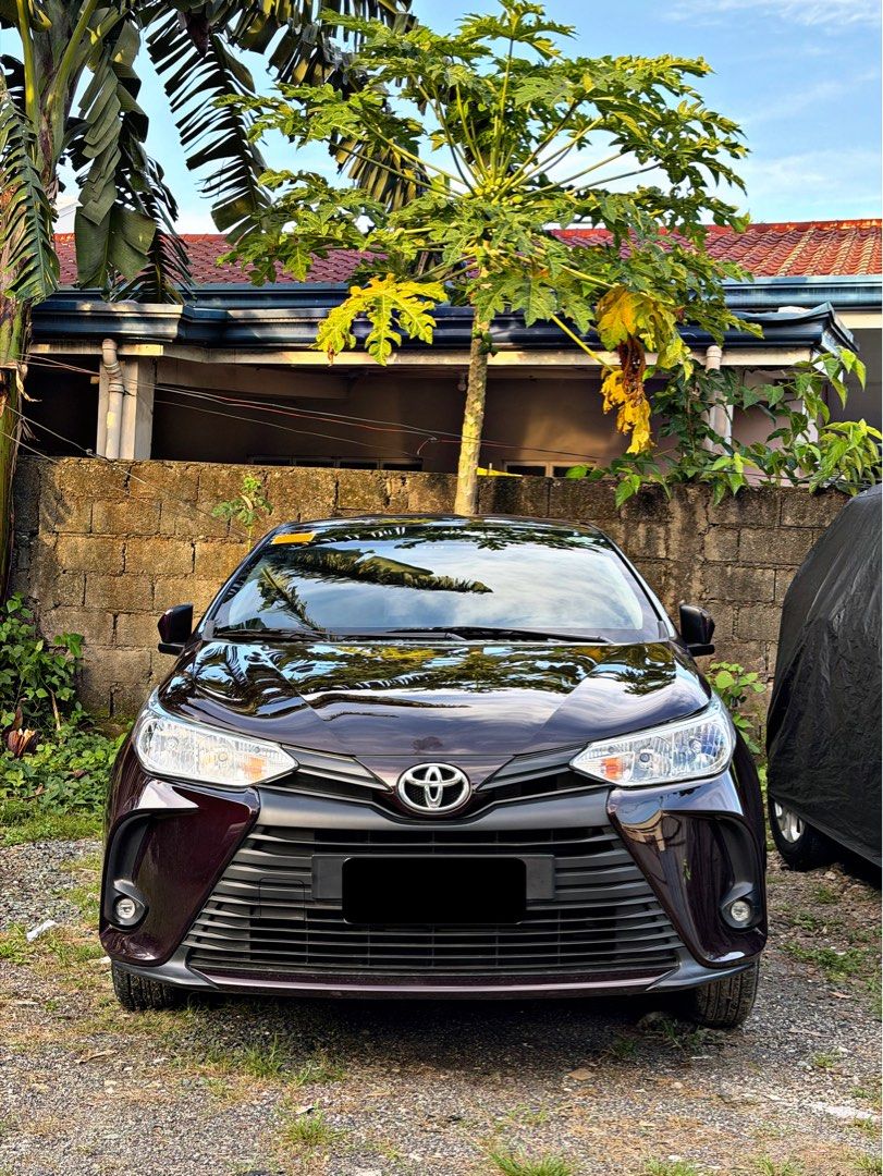 Toyota Vios XLE 1.3 Auto (Category: Used Cars) located in Quezon City. Submitted by spirit.yatoro (Listing ID 1468035286, Image 1). Description: TOYOTA VIOS 2025 XLE BLACKISH RED MICA 💰 ₱510,000 — Slightly Negotiable Upon Viewing ✅Second owner — purchased directly from the first owner ✅ Pristine condition ✅ 22,000 km mileage only ✅ Not flooded ✅ No history of accident ✅ Bring your own trusted mechanic for inspection ✅ Complete Papers & Ready for