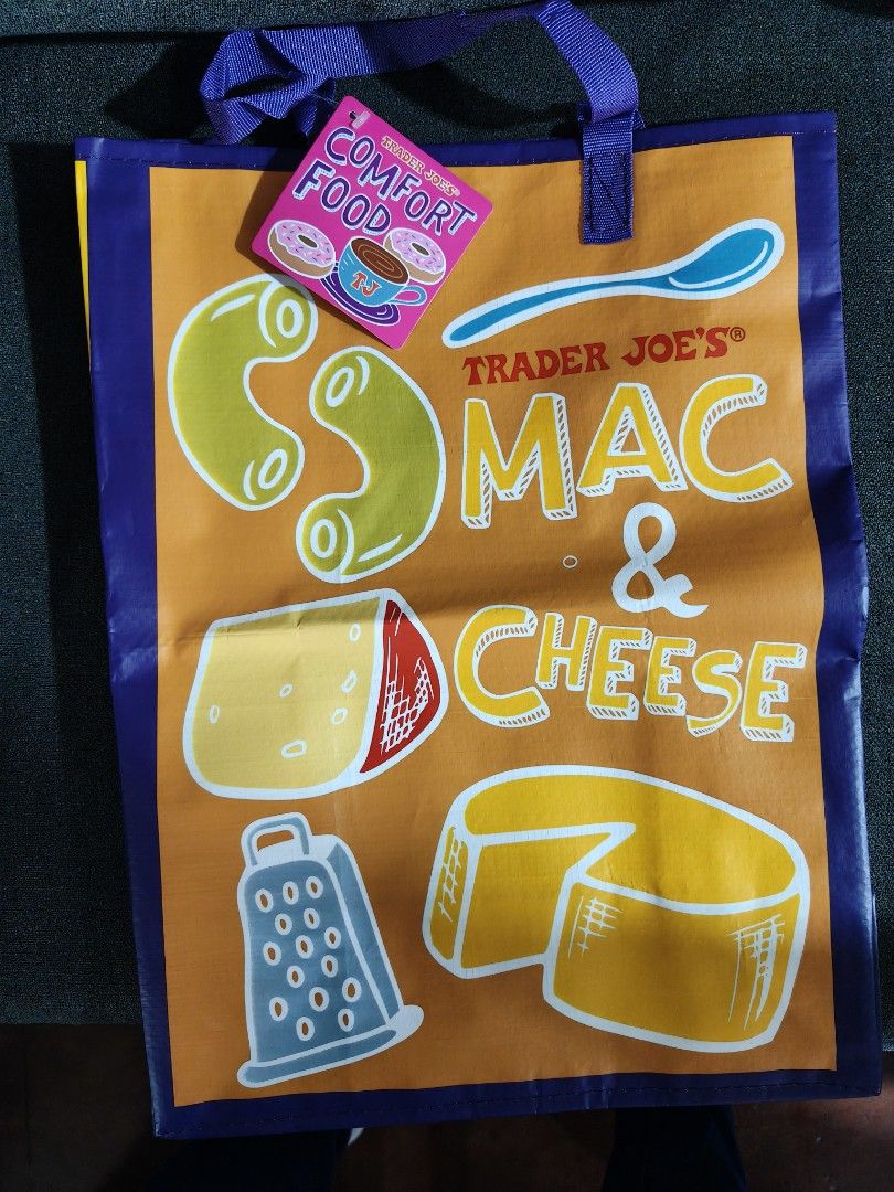 Trader Joe's reusable bag (Category: Tote Bags) located in Pasay City. Submitted by biancabee25 (Listing ID 1468558426, Image 3). Description: brand new with paper tag bought from US back to back design.