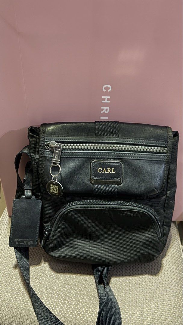 Tumi Alpha Bravo Barton Crossbody (Category: Luxury Bags & Wallets) located in Makati City. Submitted by horologymnl (Listing ID 1468589989, Image 1). Description: Bought 2019 from Greenbelt Slightly used, only for travels Open for authenticity checks.