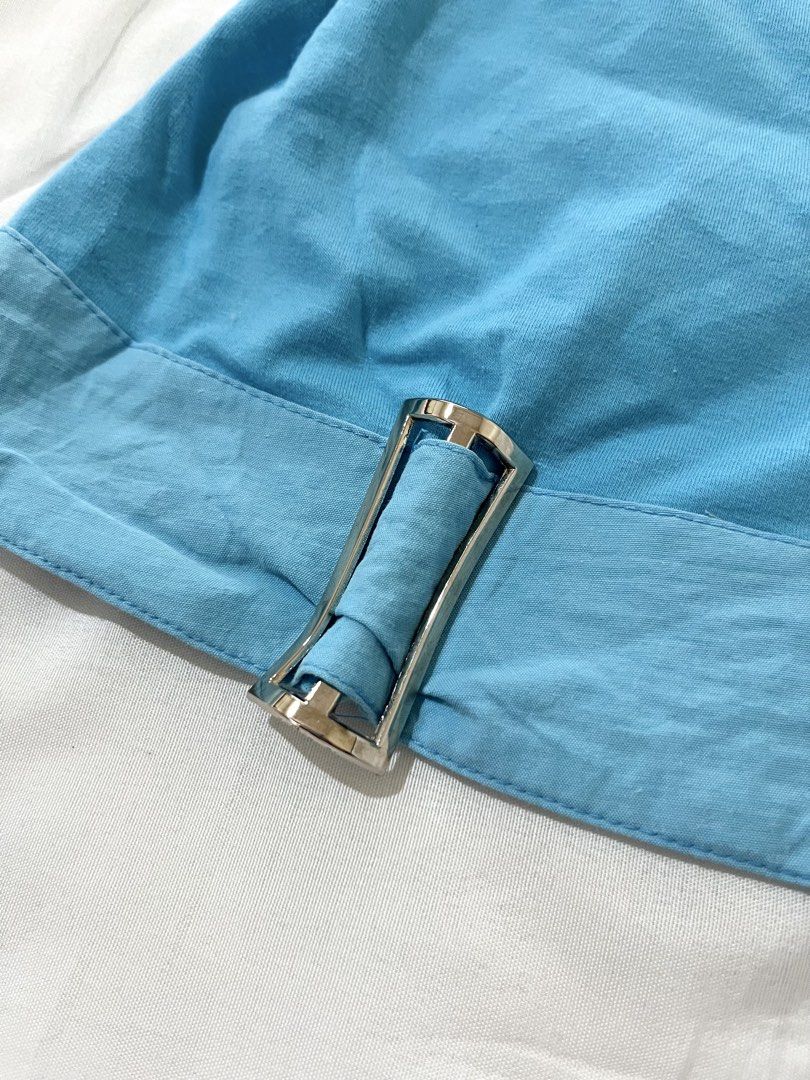 Turquoise Y2K Hem Buckle Top (Category: Sleeveless) located in Naga. Submitted by itsrhoda (Listing ID 1468551891, Image 2). Description: 𝐓𝐇𝐈𝐑𝐓𝐘-𝐓𝐇𝐈𝐑𝐃 𝐂𝐎𝐋𝐋𝐄𝐂𝐓𝐈𝐎𝐍 🌞🌤️🪐✨ A series of y2k/vintage masterpieces you badly desire to add to your set of handpicked clothes. READ! ✨ Kindly send a message with your NAME, ADDRESS, and CONTACT NUMBER after claiming. ✨ Every item is washed. ✨ Manage your expectations, as these are prelove