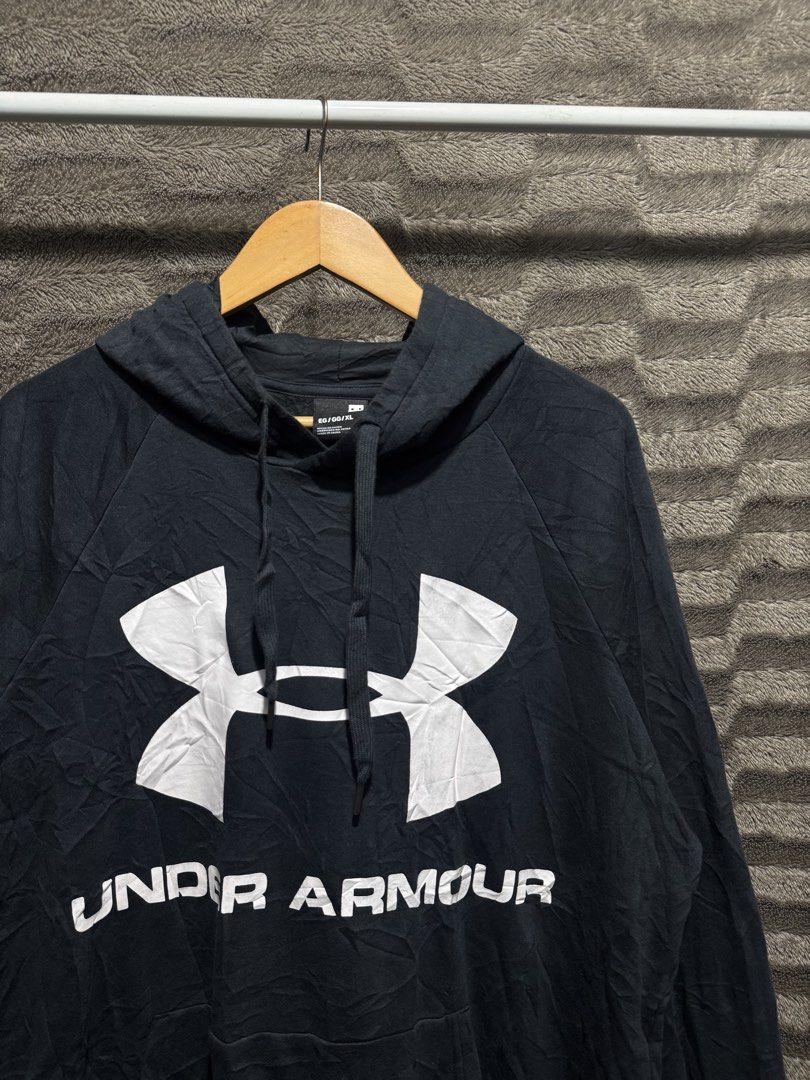Under amour hoodie (Category: Hoodies) located in Bulacan. Submitted by OG_Domsthrift (Listing ID 1468525310, Image 2). Description: Xl on tag As new 25x28 No issue Color rate10/10 .