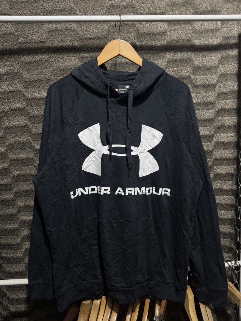 Under amour hoodie (Category: Hoodies) located in Bulacan. Submitted by OG_Domsthrift (Listing ID 1468525310, Image 3). Description: Xl on tag As new 25x28 No issue Color rate10/10 .