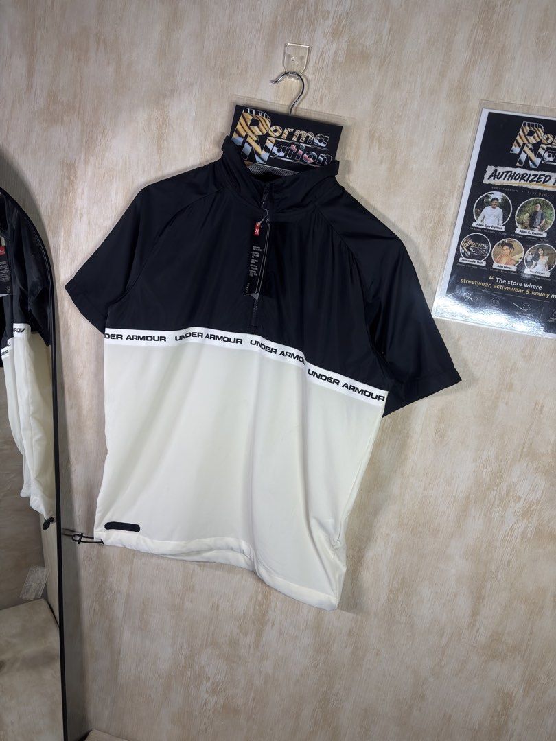 UNDER ARMOUR UNSTOPPABLE WOVEN HALFZIP SHIRT (Category: Tshirts & Polo Shirts ) located in Cabuyao City. Submitted by pormanation-thrift-store (Listing ID 1468539071, Image 3). Description: UNDER ARMOUR UNSTOPPABLE WOVEN HALFZIP SHIRT Condition: NEW WITH TAGS Color rate: 10/10 Size: MEDIUM FIT SMALL ON TAG Dimes: 20.5”Wx26”L Issue: NONE‼️ Price: 2000.
