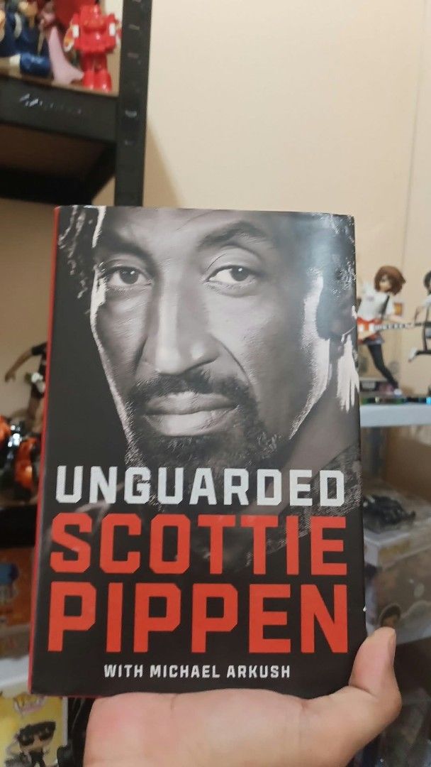 Unguarded Scottie Pippen Book with Michael Arkush (Category: Storybooks) located in Antipolo. Submitted by kingofpaps (Listing ID 1468648236, Image 1). Description: - Title: Unguarded by Scottie Pippen with Michael Arkush - Format: Hardcover autobiography - Condition: Clean copy with crisp pages - Cover: Big portrait photo on the front - Perfect for: Basketball fans and sports readers - Status: Ready for a new home.