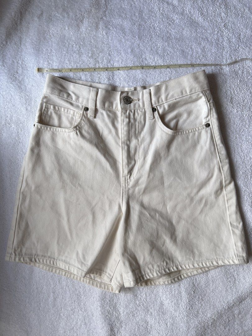 Uniqlo Denim Shorts (Category: Shorts) located in Makati City. Submitted by belle.depop (Listing ID 1468523854, Image 2). Description: 🧷 PLEASE READ 📖 RFS: Decluttering 🍒 selling my personal items at reasonable price as I need to make space for my closet. For clothes they don’t fit me anymore as I gained weight or the sizing was too small for me (those bought online). Help your girl out to buy new bigger clothes ^_~ 👜For bags, I barely use th