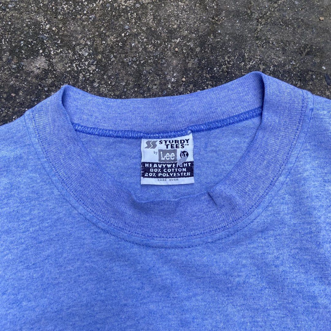 Vintage 1990’s LEE Sturdy Blank Tee (Category: Tshirts & Polo Shirts ) located in Angeles City. Submitted by eriellynnthrifts (Listing ID 1468631373, Image 2). Description: 26x33 LT on tag Good Condition. See photo for details 390 Angeles City Pampanga.