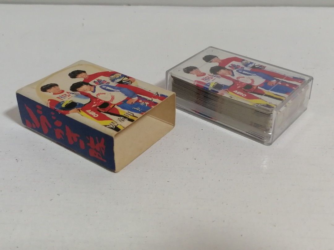 Vintage Amada Mini Playing Cards Japan (Category: Vintage Collectibles) located in San Mateo. Submitted by arrowscrap_delight (Listing ID 1468547420, Image 2). Description: Vintage Amada Mini Playing Cards Japan Used / Good Condition Paper Material Complete Set ,52pcs + 2 Jokers Length : 6.75cm ( 2.65") Width : 4.5cm (1.77") No Folds 220 + SF.