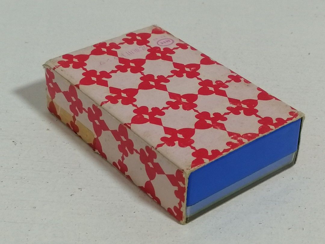 Vintage Central Heraldic Design Mini Playing Cards (Category: Vintage Collectibles) located in San Mateo. Submitted by arrowscrap_delight (Listing ID 1468548550, Image 2). Description: Vintage Central Heraldic Design Mini Playing Cards Good Condition Paper Material Complete Set ,52pcs + 2 Jokers + 2 Blanks Japan Length : 7.5cm (2.95") Width : 4.75cm (1.87") Issues : Yellowish on Cards and Damage Slip Case 180 + SF.