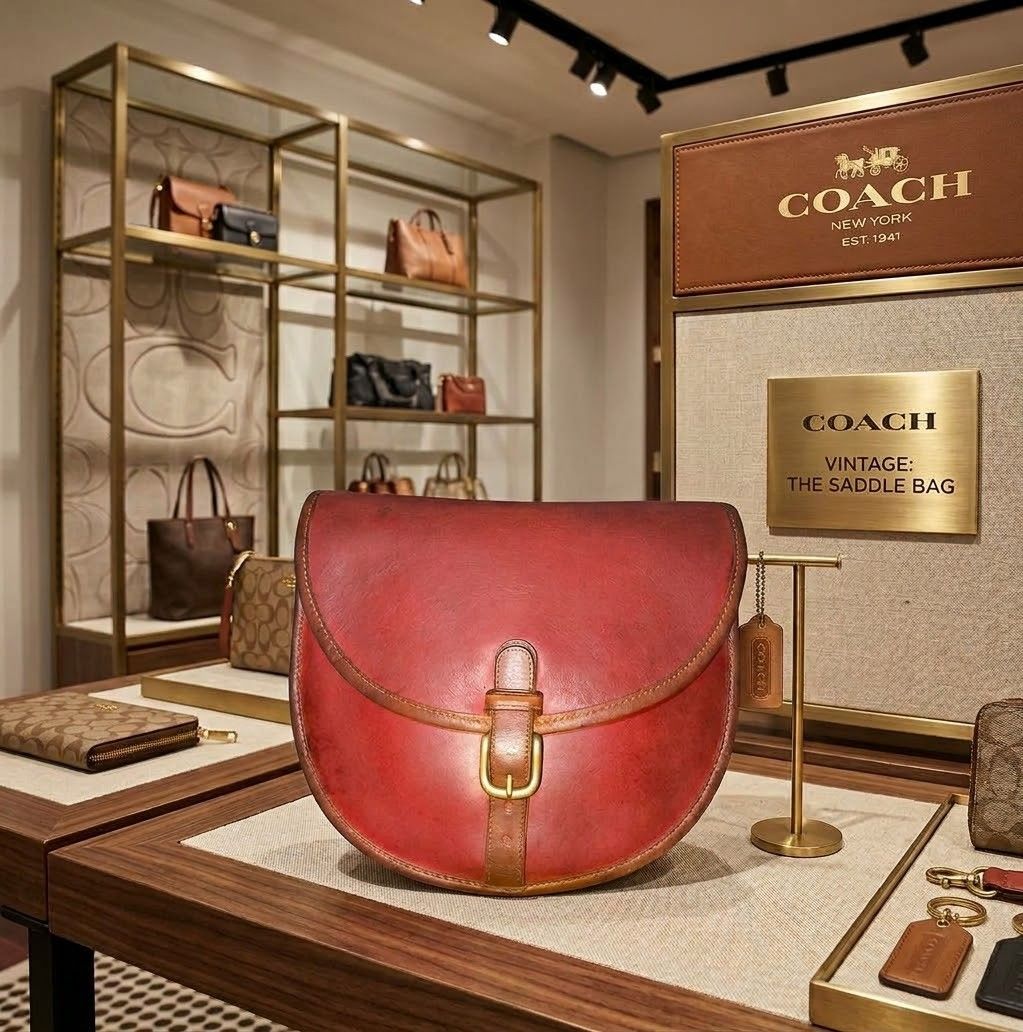 VINTAGE COACH Spectator Riding Bag (Replaced Strap) (Category: Cross-body Bags) located in San Jose. Submitted by nnayramsfinds (Listing ID 1449005482, Image 1). Description: -no hang tags -no orig strap, replaced with leather shoulder(red) and crossbody (brown) straps -see photos for condition -Bag is pre 1994 - Free shipping.