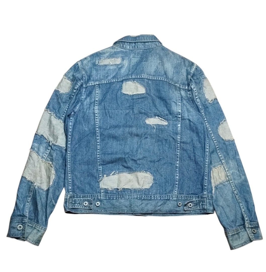 Vintage Dolce & Gabbana AW04 Reconstructed / Patchwork Denim Jacket (Category: Coats, Jackets and Outerwear) located in Mandaue City. Submitted by chaseandchast (Listing ID 1468702061, Image 2). Description: Vintage Dolce & Gabbana AW04 Reconstructed / Patchwork Denim Jacket Large Width - 20.5 Length - 25 Excellent condition Color rate - 9.5/10 Issue - washable stains (see last pic) plus shipping fee.