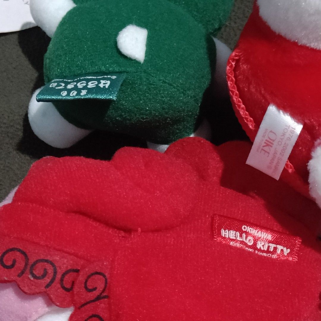 Vintage Hello Kitty Plush Toy Bundle Sanrio (Category: Plushies & Soft Toys) located in Baguio. Submitted by baileybails (Listing ID 1468709225, Image 2). Description: needs cleaning! all with clear, readable etiketa only offer or reserve if serious ty :).