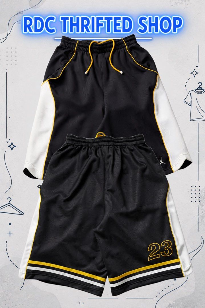 Vintage Jordan Short (Category: Shorts) located in Las Pinas. Submitted by rdcthriftedshop (Listing ID 1468683831, Image 1). Description: FREE SHIPPING FEE Kayo na bumuo may tank top to 📦 Vintage Jordan Short Waistline: 30 up to 42 with lace Length: 27 Color rate: 10/10 Condition: Excellent to As New Condition Minimal small runs only.