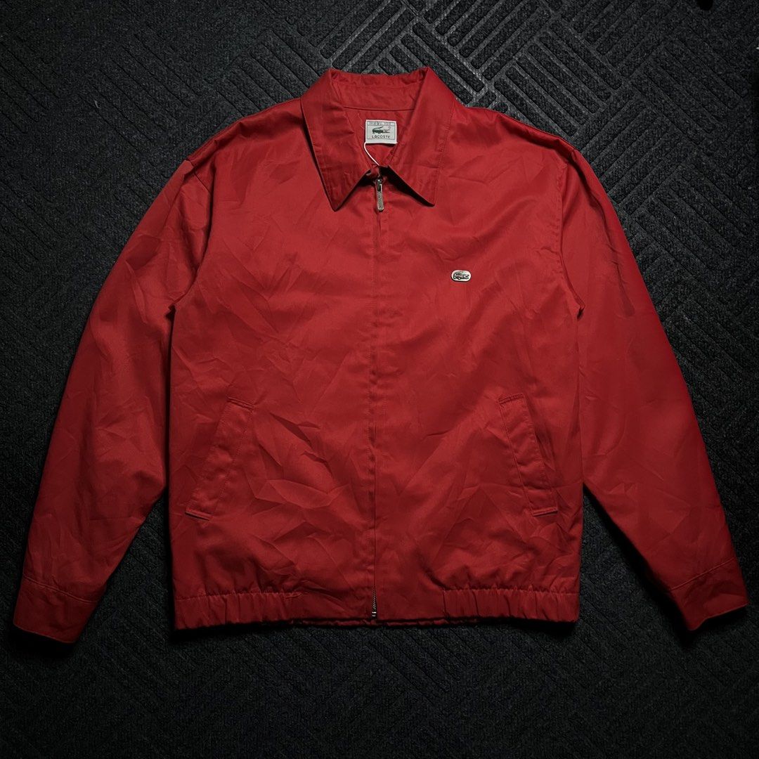 Vintage Lacoste Harrington Jacket (Category: Coats, Jackets and Outerwear) located in Davao. Submitted by archived.status (Listing ID 1468584619, Image 1). Description: COLOR MAY VARY DUE TO LIGHTING‼️ Condition: 9.5/10 Color rate: 9.5/10, or better Issue: N/A Size 100 Large Width 22 Length 27.