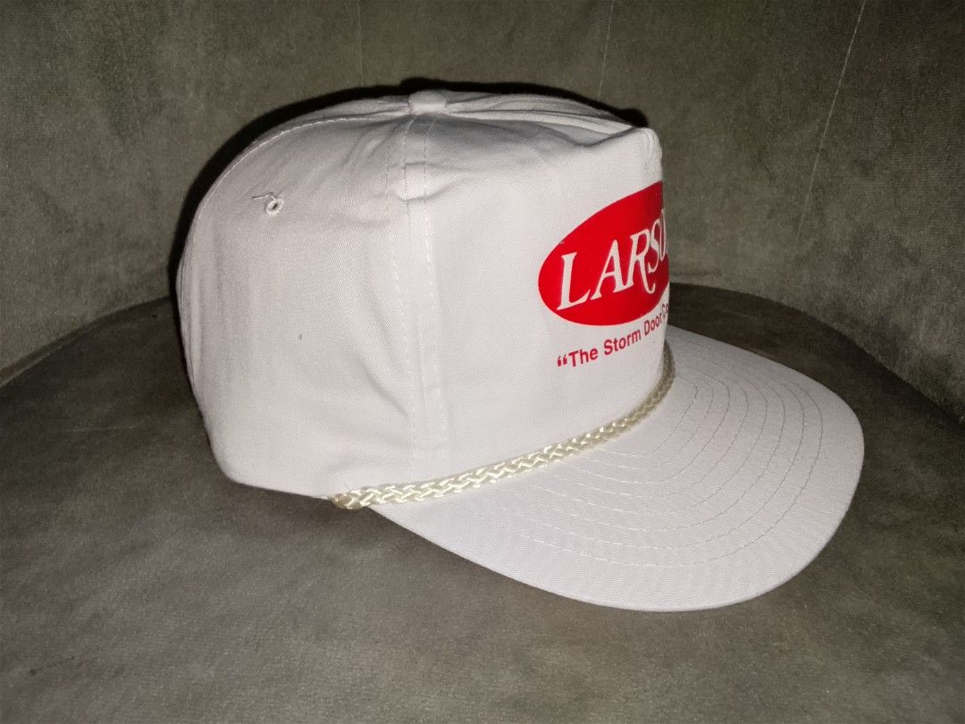 Vintage Larson Rope Hat By Nissin Cap (Category: Caps & Hats) located in Binangonan. Submitted by yuristalin888 (Listing ID 1468666128, Image 3). Description: Elevate your style with the Larson Rope Hat, designed for both comfort and flair. This classic hat features a stylish rope detail that adds a touch of sophistication to any outfit. Made from high-quality materials, it offers durability and a perfect fit, making it ideal for outdoor adventur