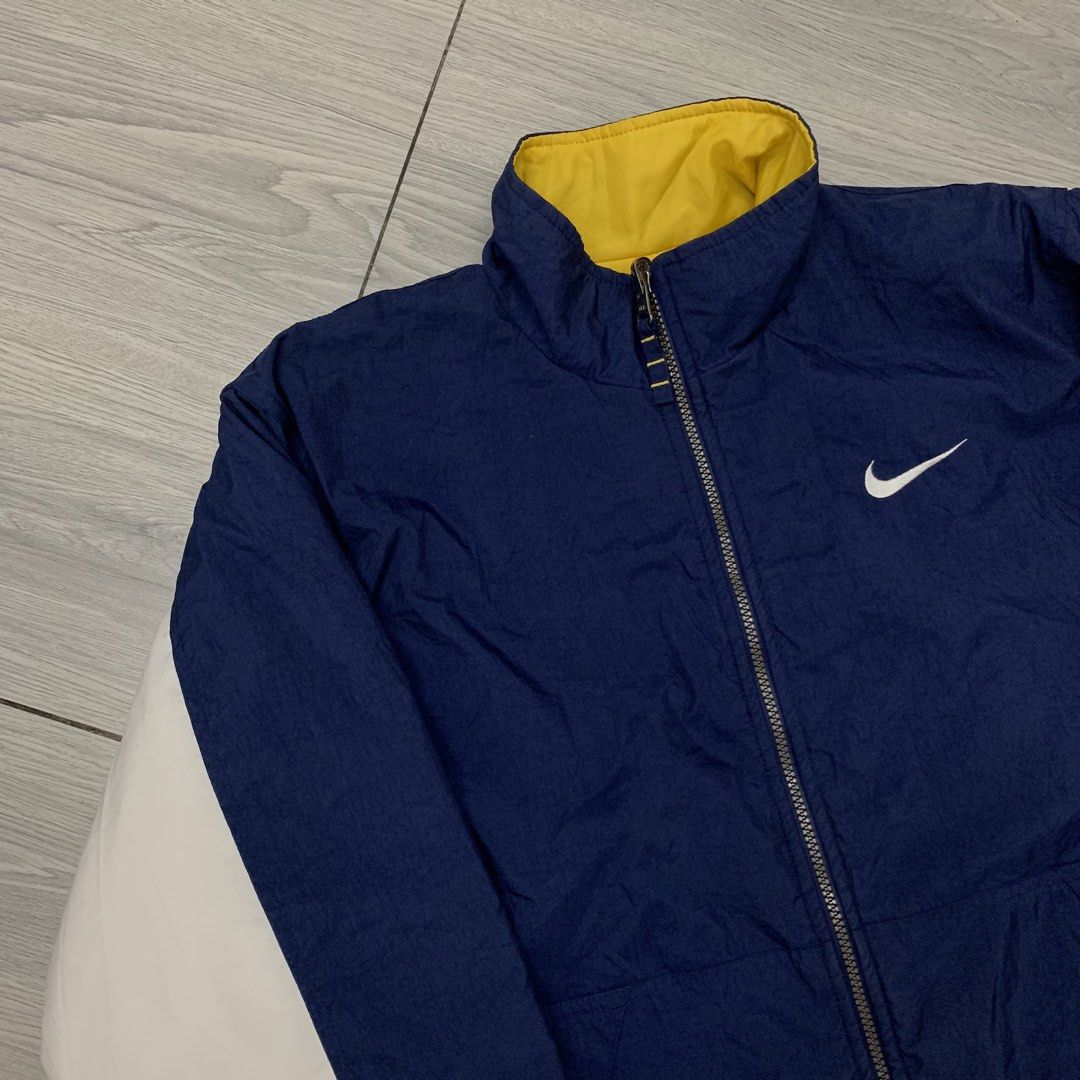 Vintage Nike Reversible Puffer Jacket (Category: Coats, Jackets and Outerwear) located in Manila. Submitted by arxxxm (Listing ID 1468682361, Image 2). Description: Vintage Nike Reversible Puffer Jacket 23" width 27" length Excellent condition reversible puffer jacket 2000 + sf 📥.